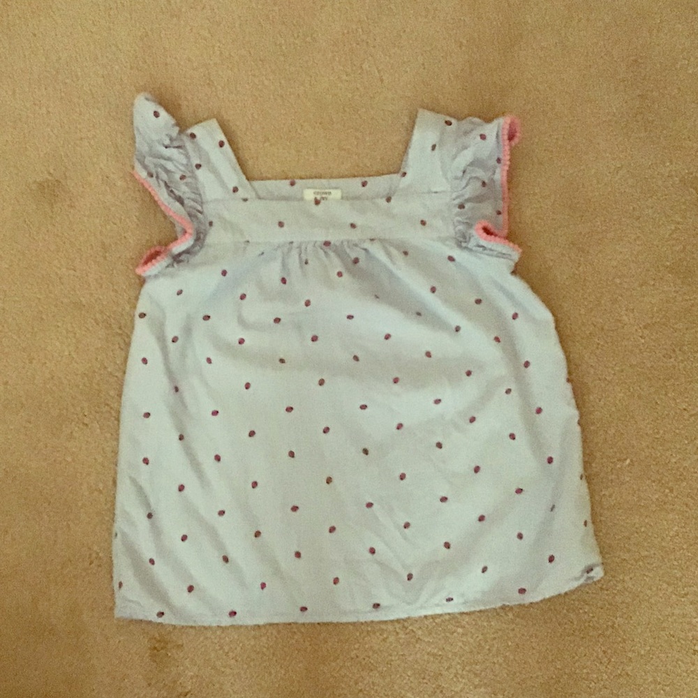 Girls floral and berry top